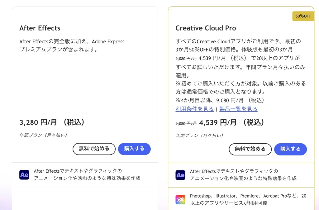 アフターエフェクト